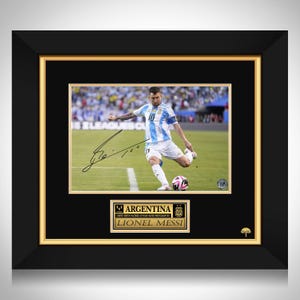 Lionel Messi Argentina Icon Photo Limited Signature Edition Custom Frame