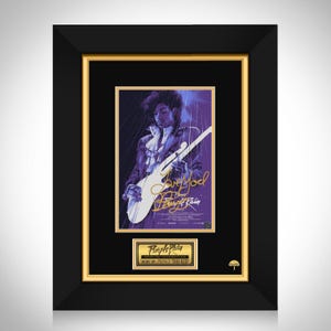 Prince Purple Rain Promotional Art Photo Limited Signature Edition Custom Frame