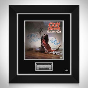 Ozzy Osbourne - Blizzard of Ozz LP Cover Limited Signature Edition Custom Frame