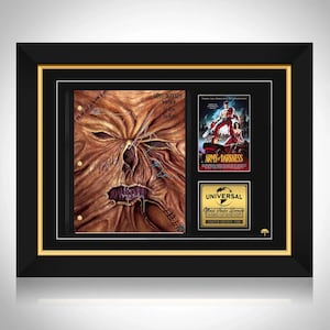 Marco personalizado de edición limitada con firma del guion de Army of Darkness