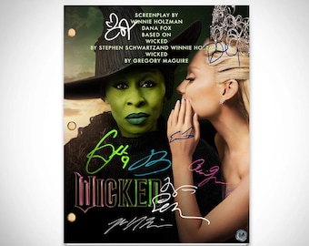 Edición limitada de firma del guión de la película Wicked