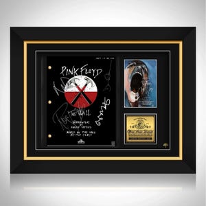 Pink Floyd The Wall Script Limited Signature Edition Custom Frame