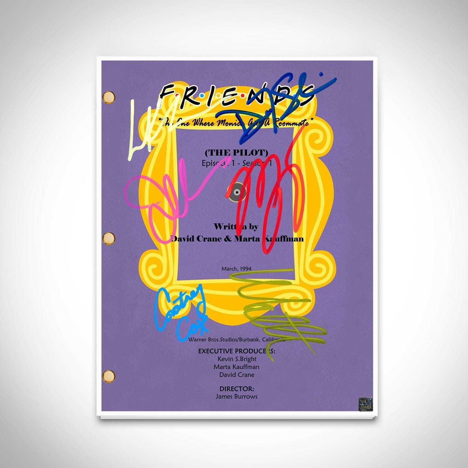 Friends Pilot (Purple Cover) Script Limited Signature Edition
