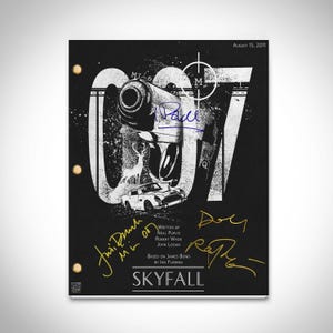 James Bond Skyfall Script Limitierte Signature Edition