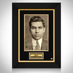 Lucky Luciano Photo Limited Signature Edition benutzerdefinierter Rahmen