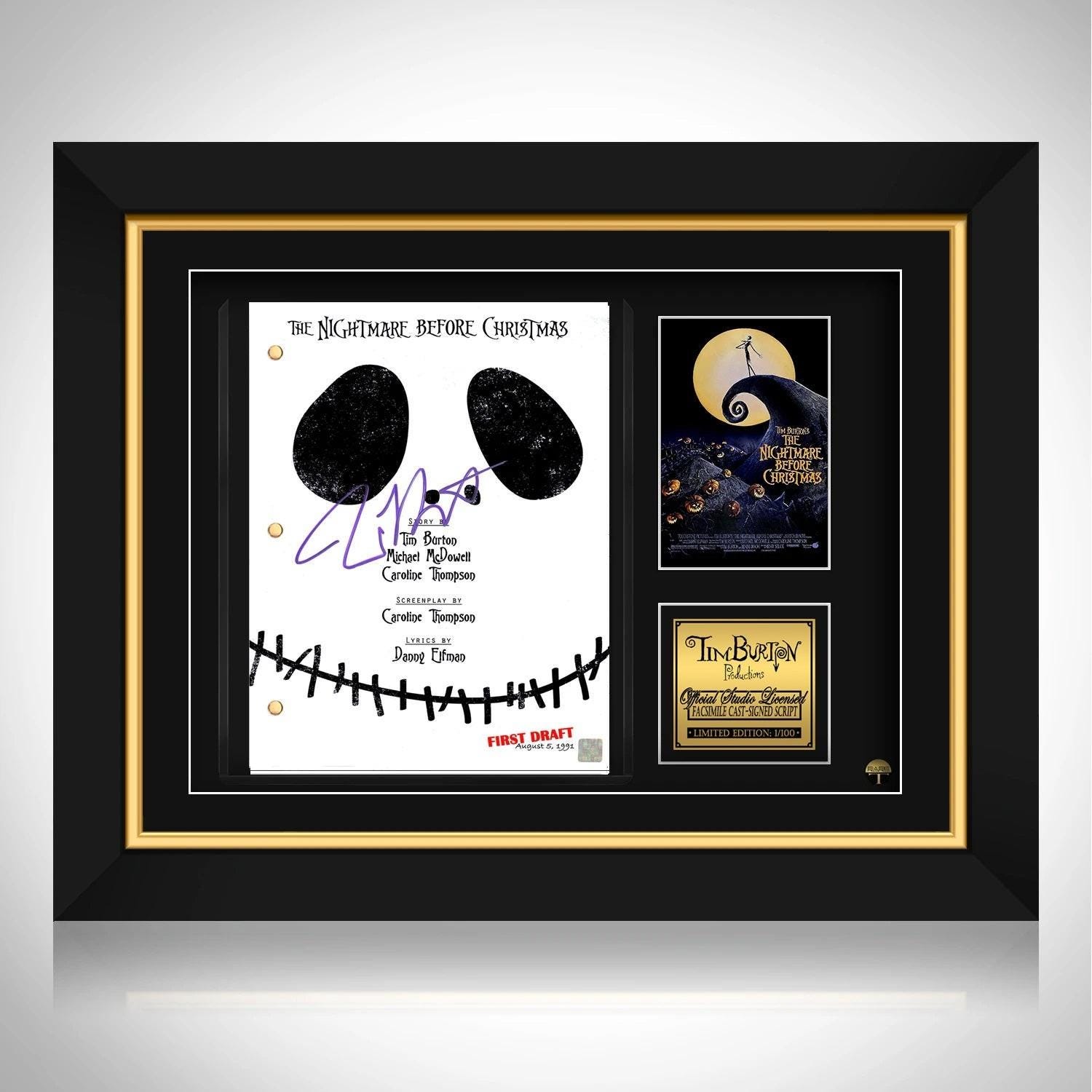 Original autograph tim burton - Etsy 日本