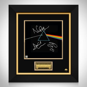Pink Floyd Dark Side Of The Moon LP Cover Limited Signature Edition Custom Frame