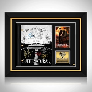 Supernatural (Impala Cover) Pilot Script Limited Signature Edition Custom Frame