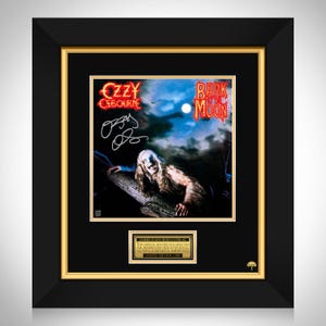 Ozzy Osbourne - Bark at the Moon LP Cover Limited Signature Edition Custom Frame