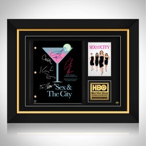 Sex and the City Script Limited Signature Edition Custom Frame