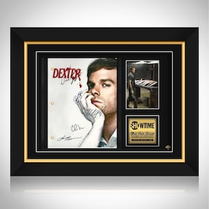 Dexter TV Show Script Limited Signature Edition Custom Frame