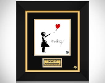 Banksy - Girl With Ballon Art Print Limited Signature Edition Custom Frame