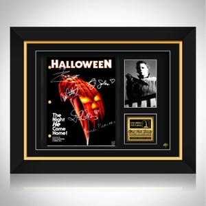 Halloween (1978) Movie Script Limited Signature Edition Custom Frame