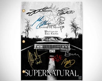 Supernatural (Impala Cover) Pilot Script Limited Signature Edition