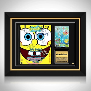 SpongeBob Squarepants Transcript Limited Signature Edition Custom Frame