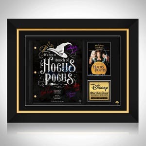 Cornice personalizzata in edizione limitata con firma Hocus Pocus Script