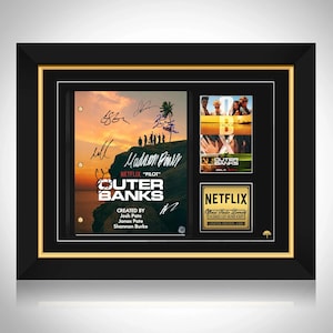 Marco personalizado de edición limitada con la transcripción del piloto de Outer Banks