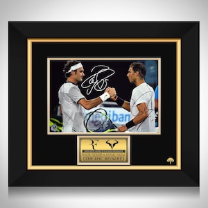 Roger Federer & Rafael Nadal Legends Photo Limited Signature Edition Custom Frame