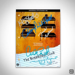 The Breakfast Club (Desks Cover) Script Limited Signature Edition