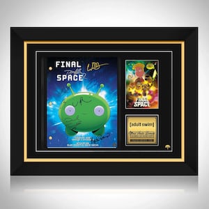 Final Space TV Series Script Limited Signature Edition Custom Frame