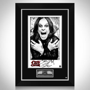 Ozzy Osbourne Mini Poster Limited Signature Edition Custom Frame
