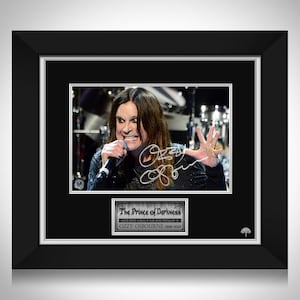 Ozzy Osbourne Memorial Photo Limited Signature Edition Custom Frame
