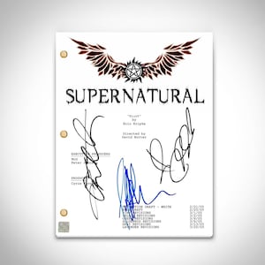Supernatural Pilot (White Cover) Script Limited Signature Edition