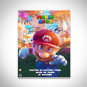 The Super Mario Bros. Movie Transcript Limited Signature Edition
