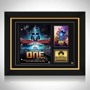Transformers One Transcript Limited Signature Edition Custom Frame