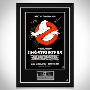 Ghostbusters Movie Mini Poster Limited Signature Edition Custom Frame