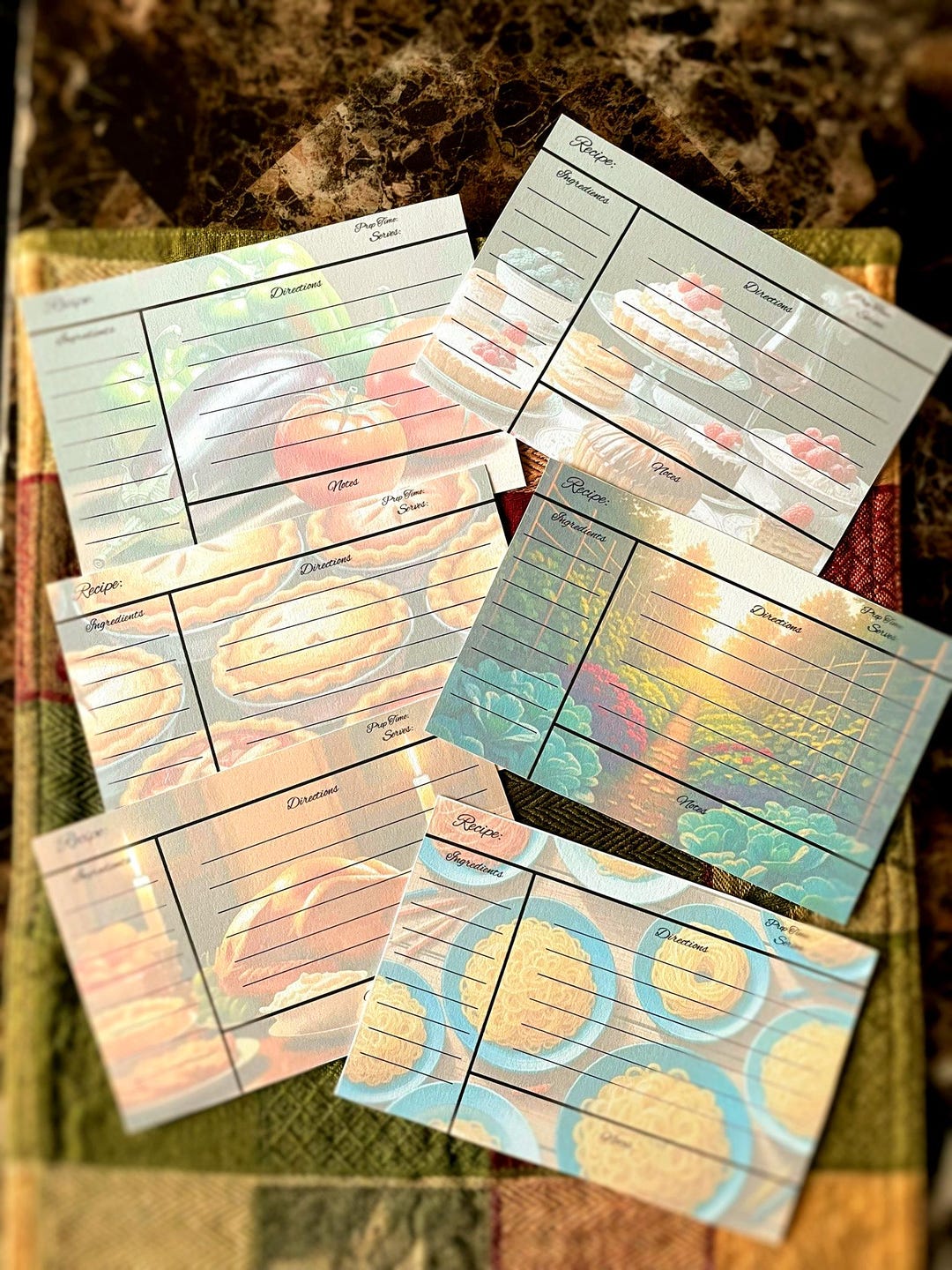 Printable Recipe Cards, Kitchen Recipe Cards, 4x6 Cards - Etsy