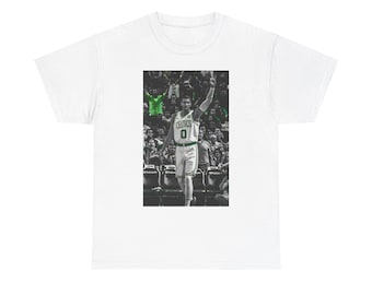 Jayson Tatum Grafik-T-Shirt - Unisex aus schwerer Baumwolle Tshirt, Boston Celtics Basketball Shirt, NBA Fanbekleidung, Sport Geschenk für ihn, lässiges T-Shirt