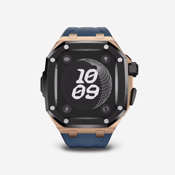 Rose Gold Titanium Apple Watch Case, Shock Protection, 44/45/49mm
