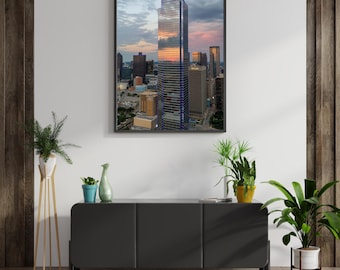 Bank of America Plaza Dallas Skyline Print | Stunning Aerial Photography Wall Art | Iconic Texas Landmark Photo | Custom Sizes Available