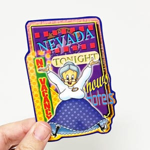 Vintage NEVADA Granny Looney Tunes Y2K Large Vending Machine Sticker - New in Sleeve