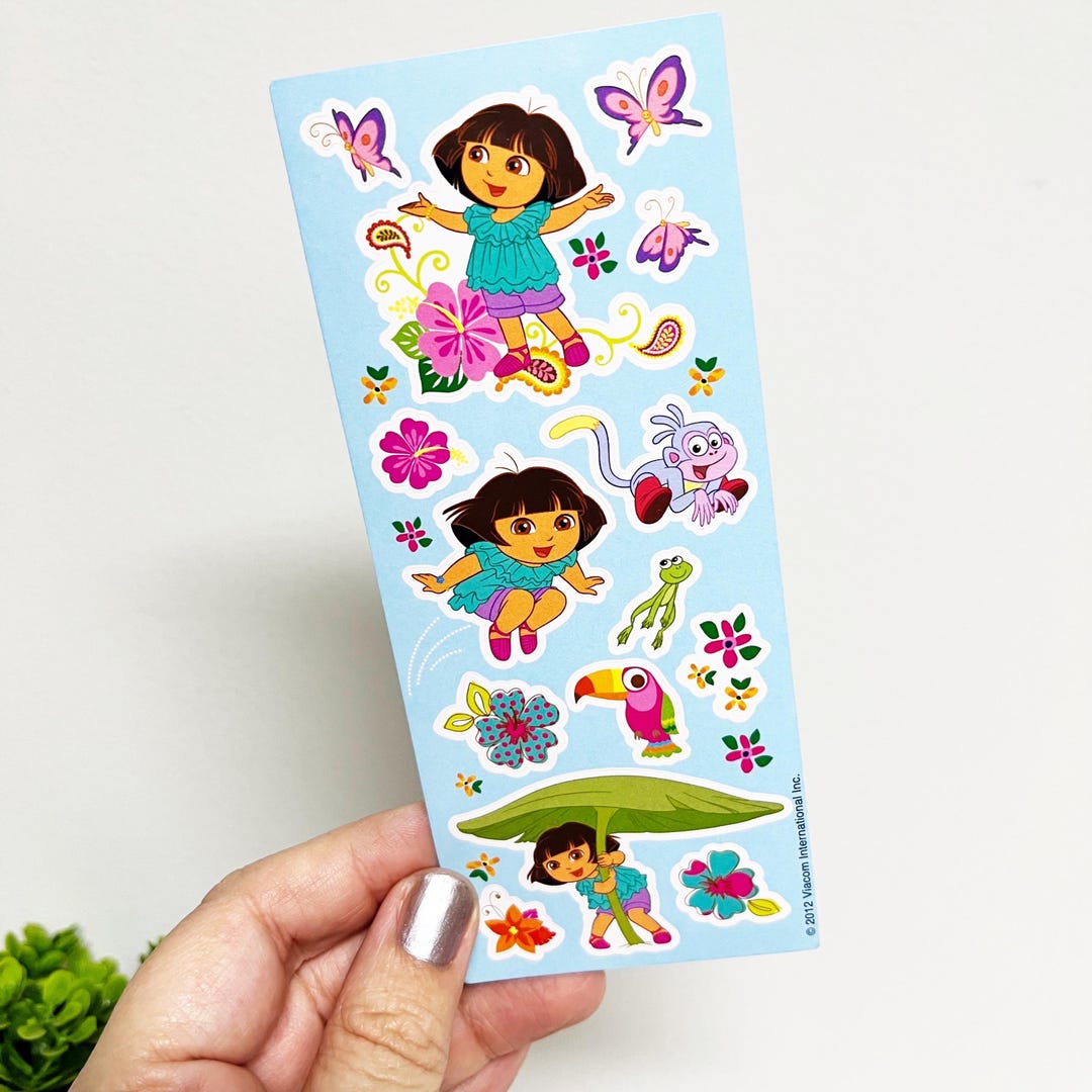 Dora the Explorer & Boots Half Sticker Sheet - Etsy