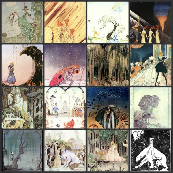 62 Kay Nielsen VINTAGE Digital RARE Illustrations Téléchargement numérique instantané Utilisation commerciale Fichiers JPG