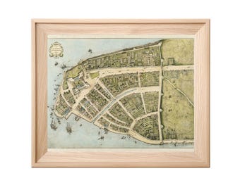 1664年のニューアムステルダムの地図 – ニューヨーク市の初期計画