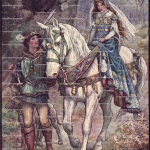 VINTAGE Märchen selten digitalen Kunstdruck sofort Digital-Download