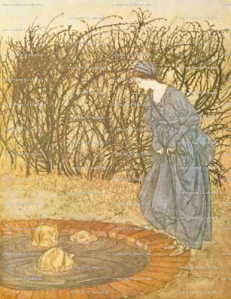 5 Vintage RARE Fairy Tale Art Prints by Arthur Rackham Instant Digital ...