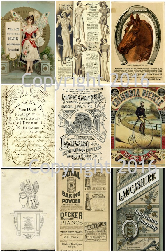 SewPaperPaint: Free Printable Vintage Americana Ephemera Image Downloads