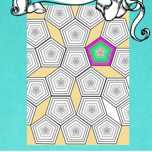 Color Me Calm 30 Geometric Design Patterns Coloring Book for Adults To Print PDF Digital Download