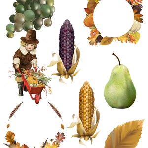 42 Assorted Thanksgiving Graphic Images Clip Art Transparent PNG Files ...