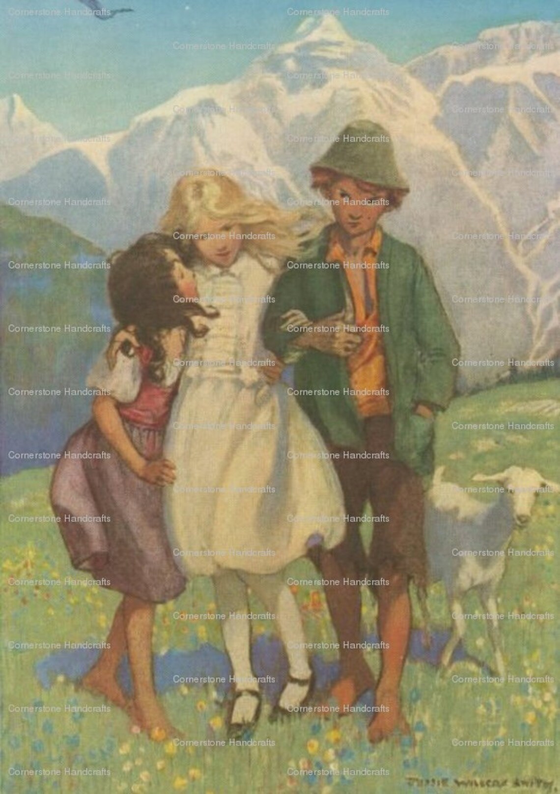 5 VINTAGE Nursery Art Prints by Jessie Willcox Smith Classic Etsy