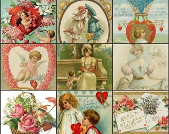 76 Vintage Valentine's Day Images, Free To Use For Art, Altered Art Projects, Collage or Cards Instant Digital Download JPG  Files