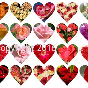 Digital Collage Sheet Valentine Images sheet No. O44 Instant Download 