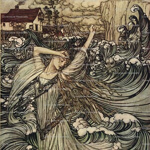 Sofortiger digitaler Download UNDinE 5 Vintage seltene Märchen Kunstdrucke von Arthur Rackham 102