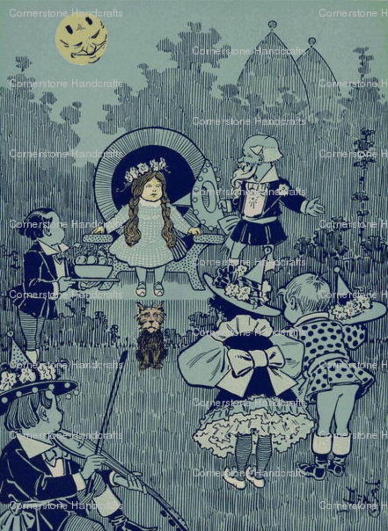 5 VINTAGE Wizard of Oz Art Prints Instant Digital Download Etsy