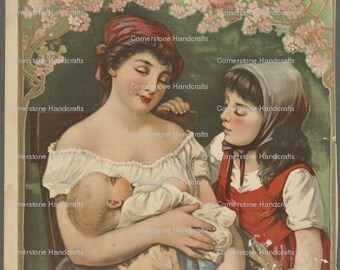 Vintage Mother's Day Card 101 Instant digitale download