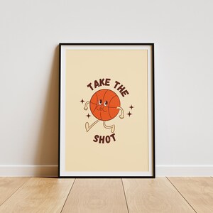 Basketball Wall Art, Basketball Poster, Basketball Print Set, vintage Sports Decor, Minimalist Basketball Artwork, Basketball Decor
